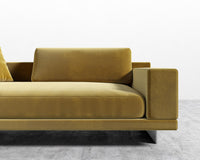 Dresden Right Arm Sofa - Plush Velvet - Golden Beryl
