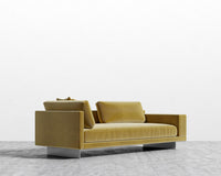 Dresden Right Arm Sofa - Plush Velvet - Golden Beryl