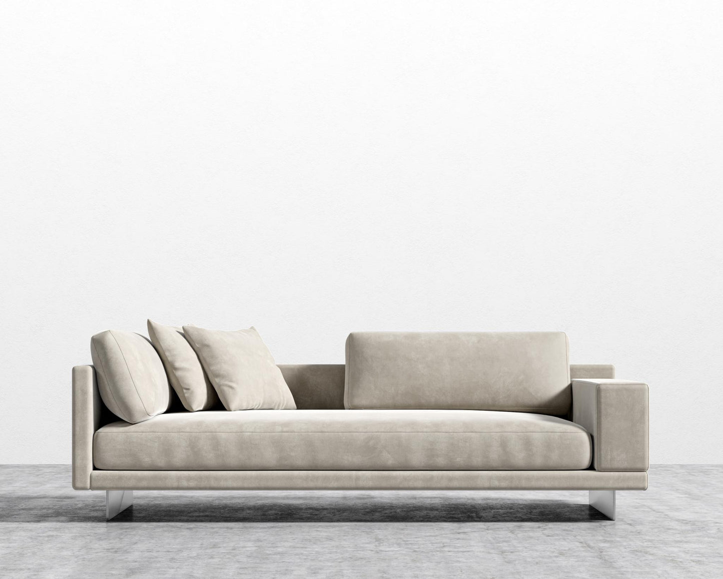 Dresden Right Arm Sofa - Venice Vegan Suede - Latte