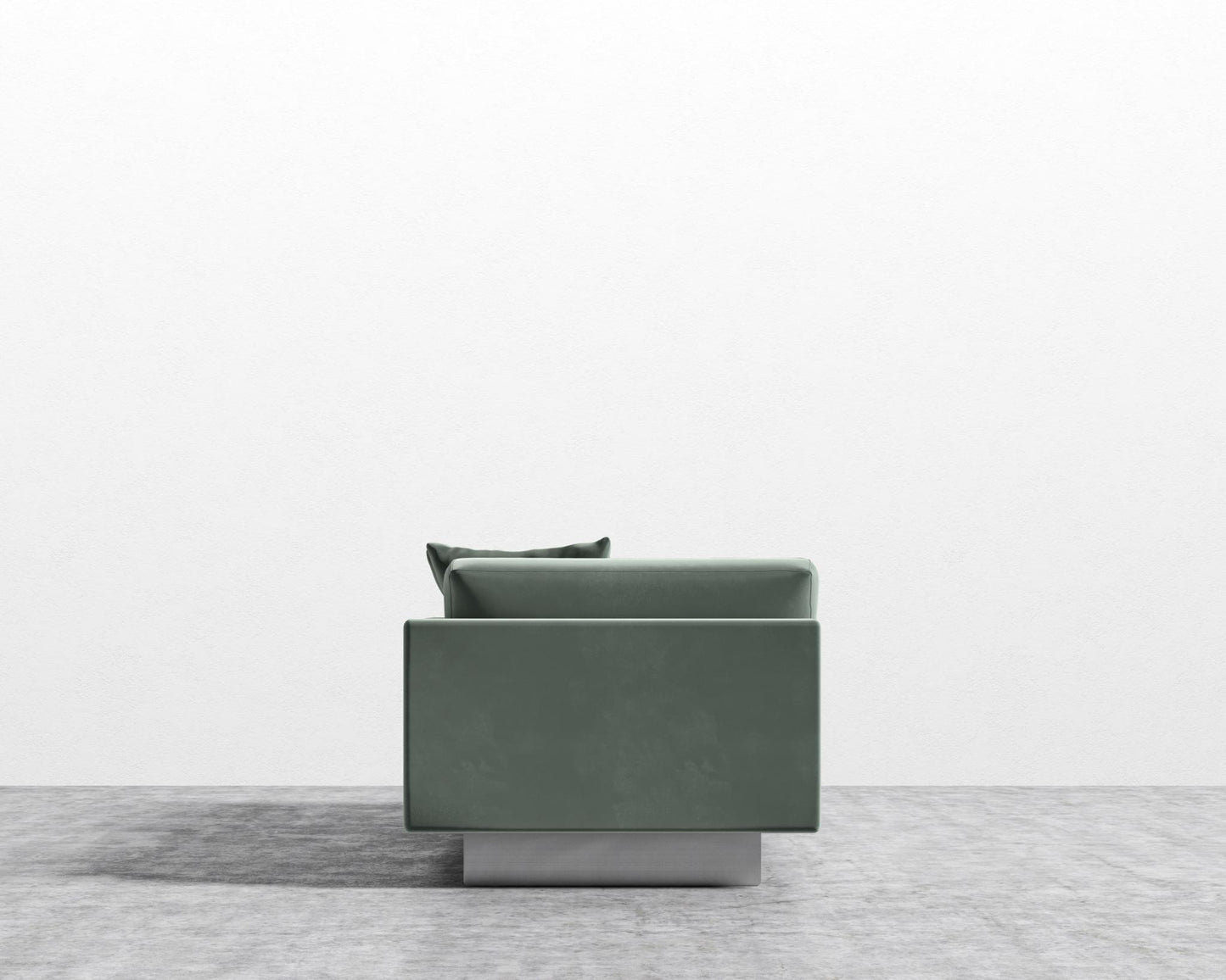 Dresden Right Arm Sofa - Plush Velvet - Moonstone