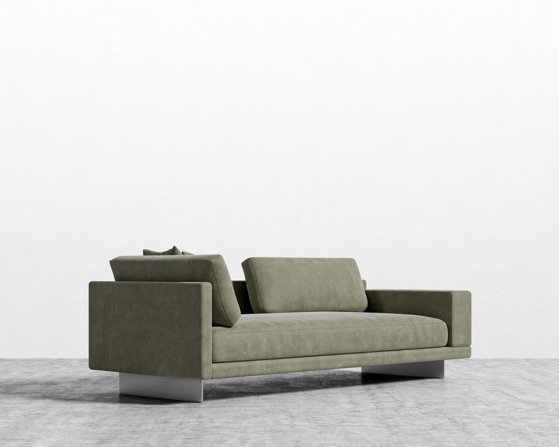 Dresden Right Arm Sofa - Venice Vegan Suede - Sage