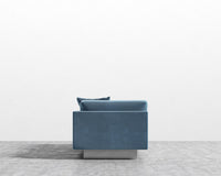 Dresden Right Arm Sofa - Plush Velvet - Solstice