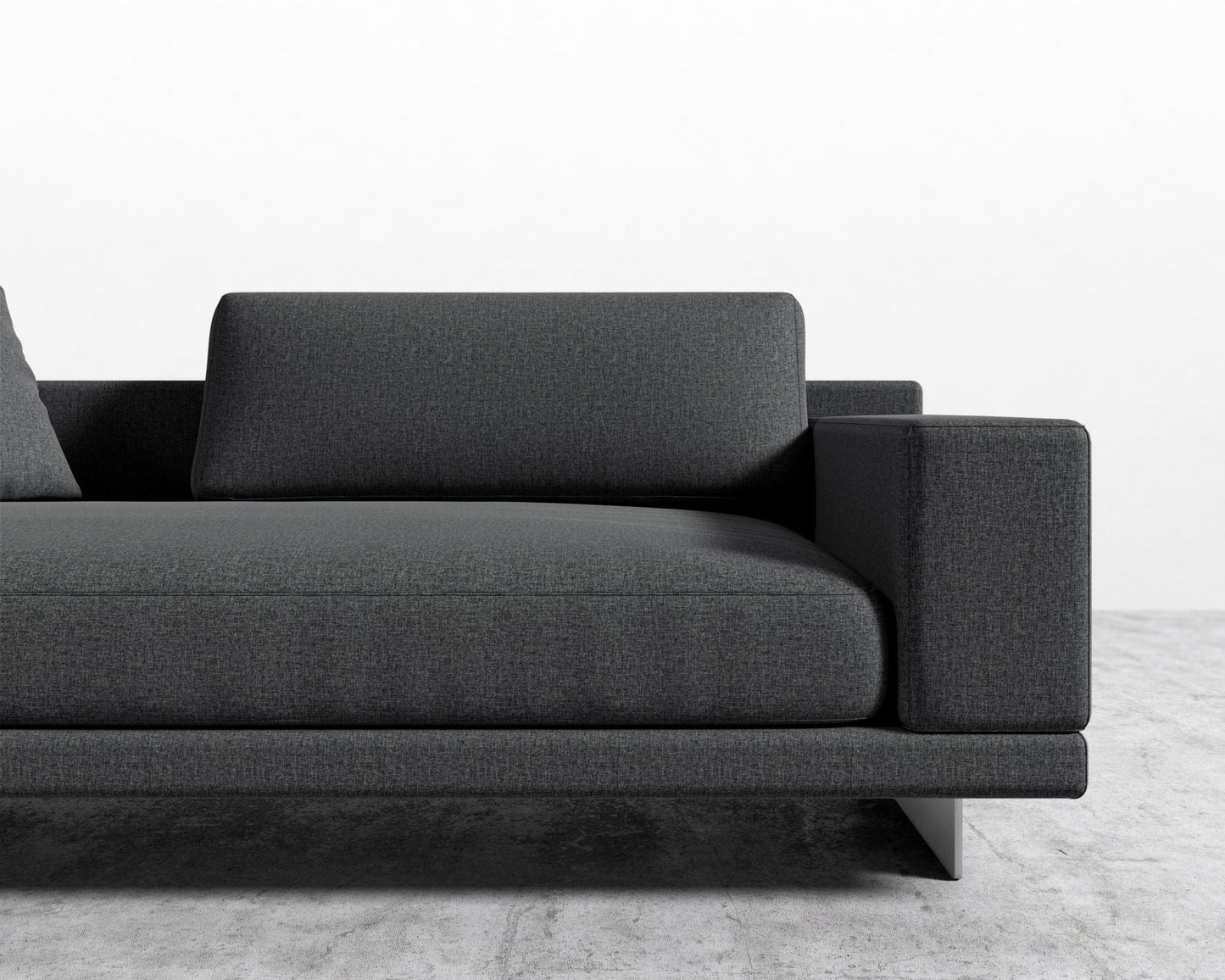Dresden Right Arm Sofa - Modern Felt - Stockholm