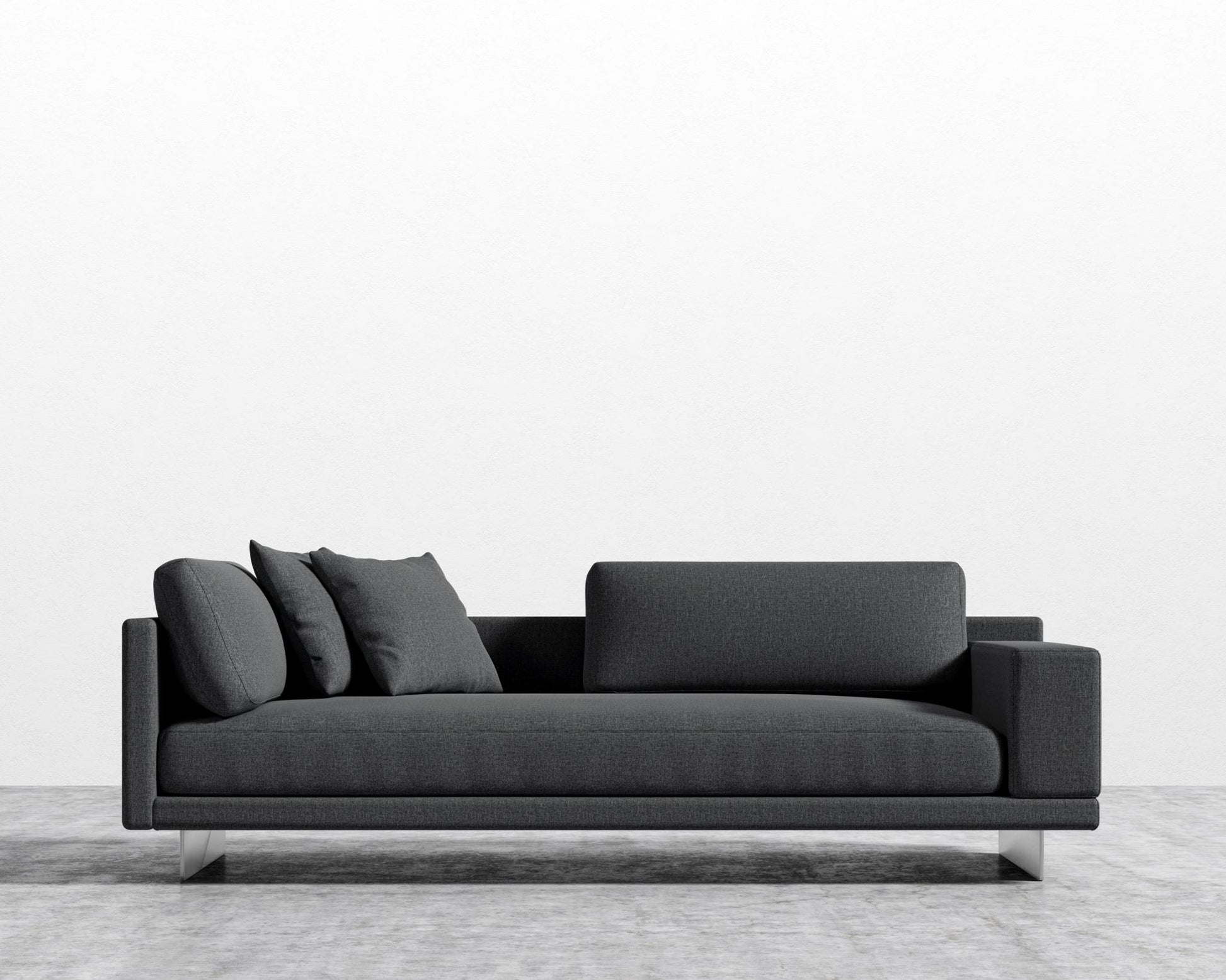 Dresden Right Arm Sofa - Modern Felt - Stockholm