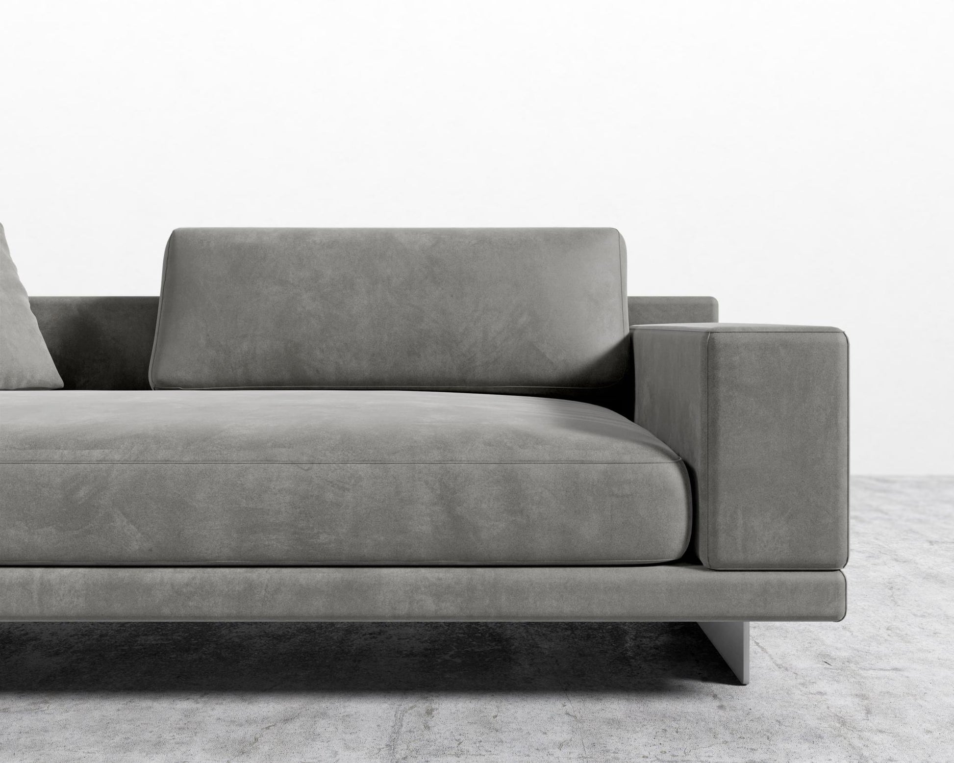 Dresden Right Arm Sofa - Venice Vegan Suede - Strato