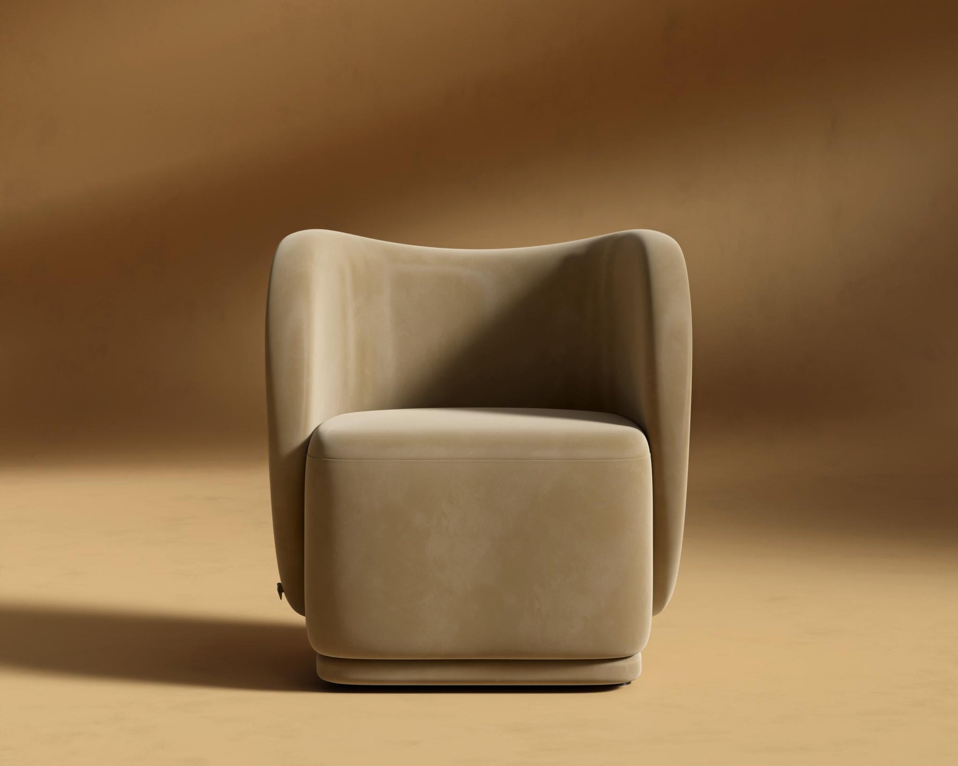 Diane Lounge Chair - Plush Velvet - Dune