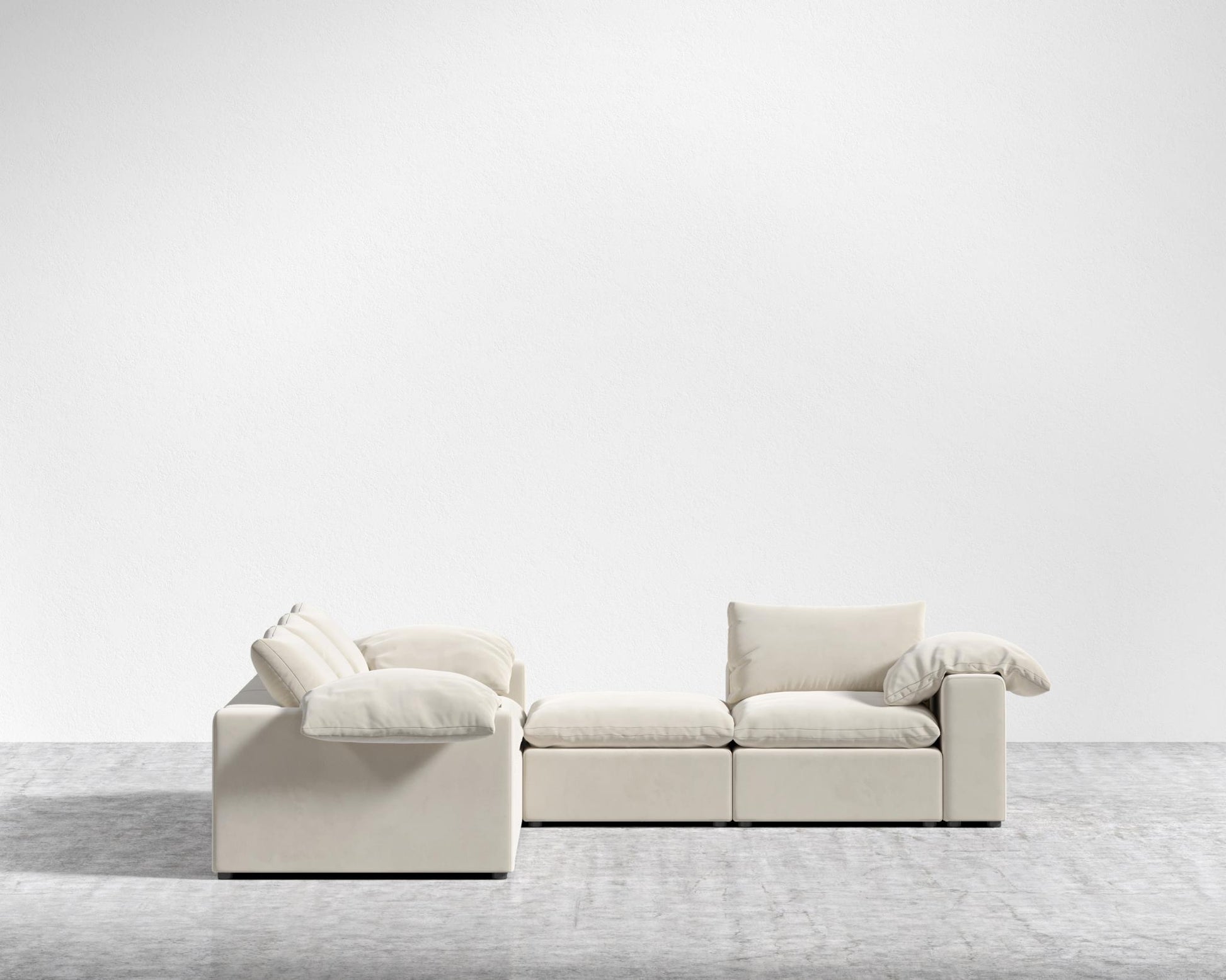 Nuvo_L-Sectional_Plush_Velvet - Cloud