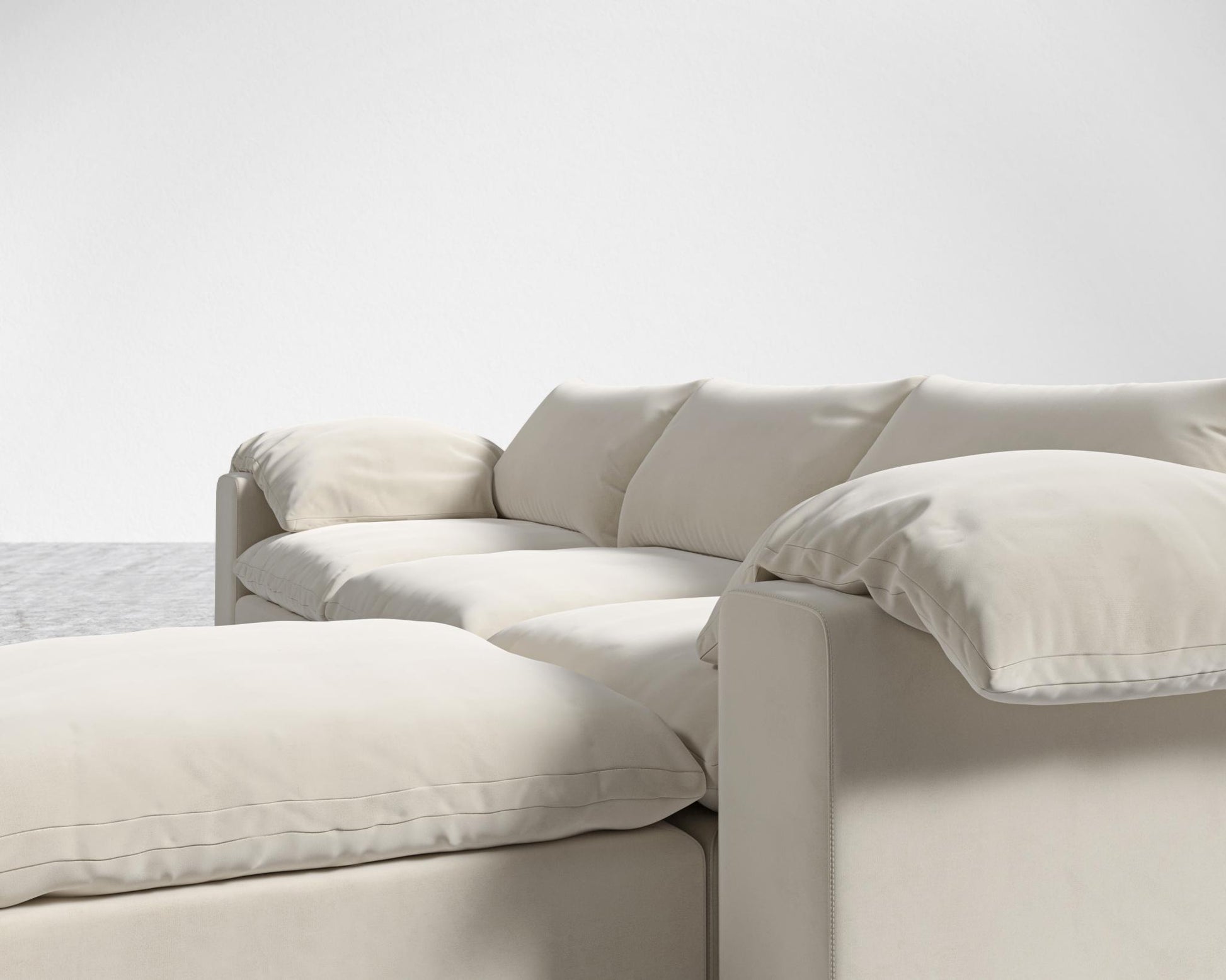 Nuvo_L-Sectional_Plush_Velvet - Cloud