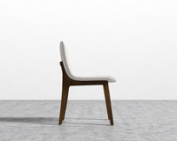 Aubrey Side Chair - Chatou Boucle - Pearl - Walnut Stain