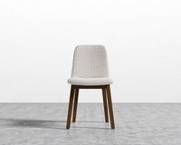 Aubrey Side Chair - Chatou Boucle - Pearl - Walnut Stain