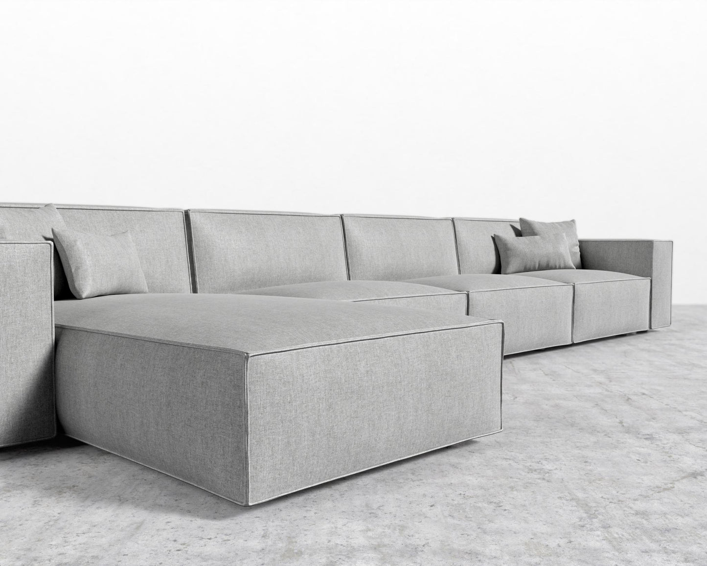 Porter Extended Sectional - Modern Felt - Malmo