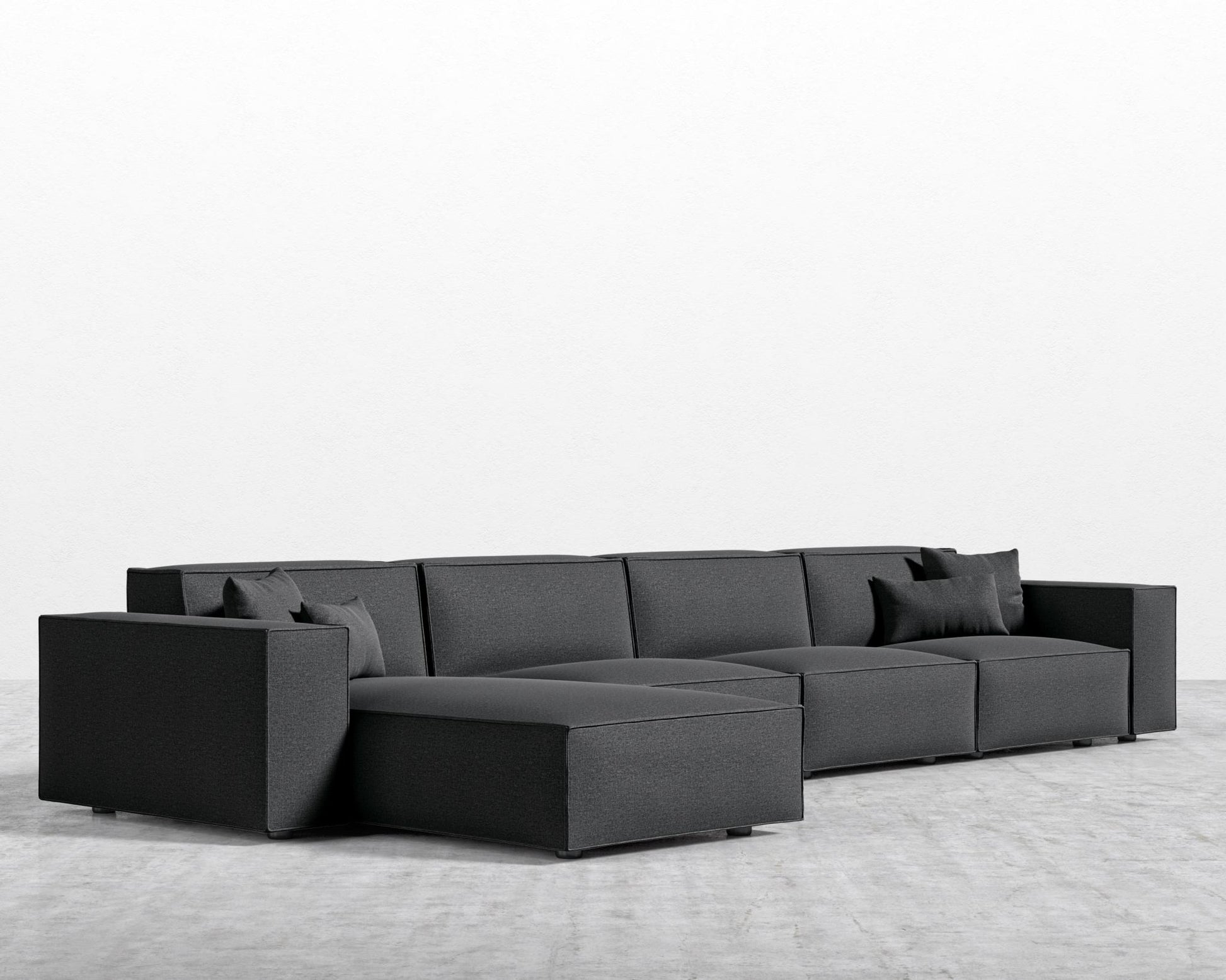 Porter Extended Sectional - Modern Felt - Stockholm