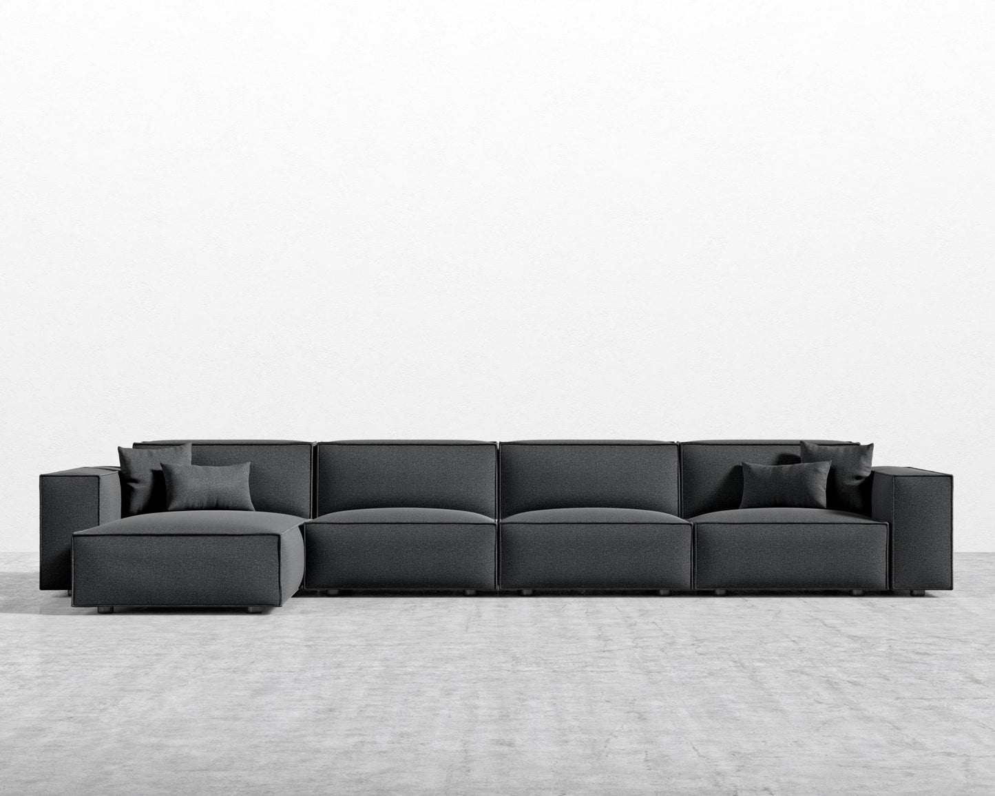 Porter Extended Sectional - Modern Felt - Stockholm