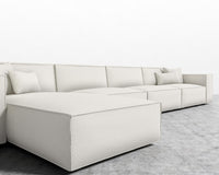 Porter Extended Sectional - Chatou Boucle- Pearl