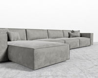 Porter Extended Sectional - Venice Vegan Suede - Strato