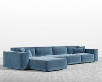 Porter Extended Sectional - Plush Velvet - Solstice