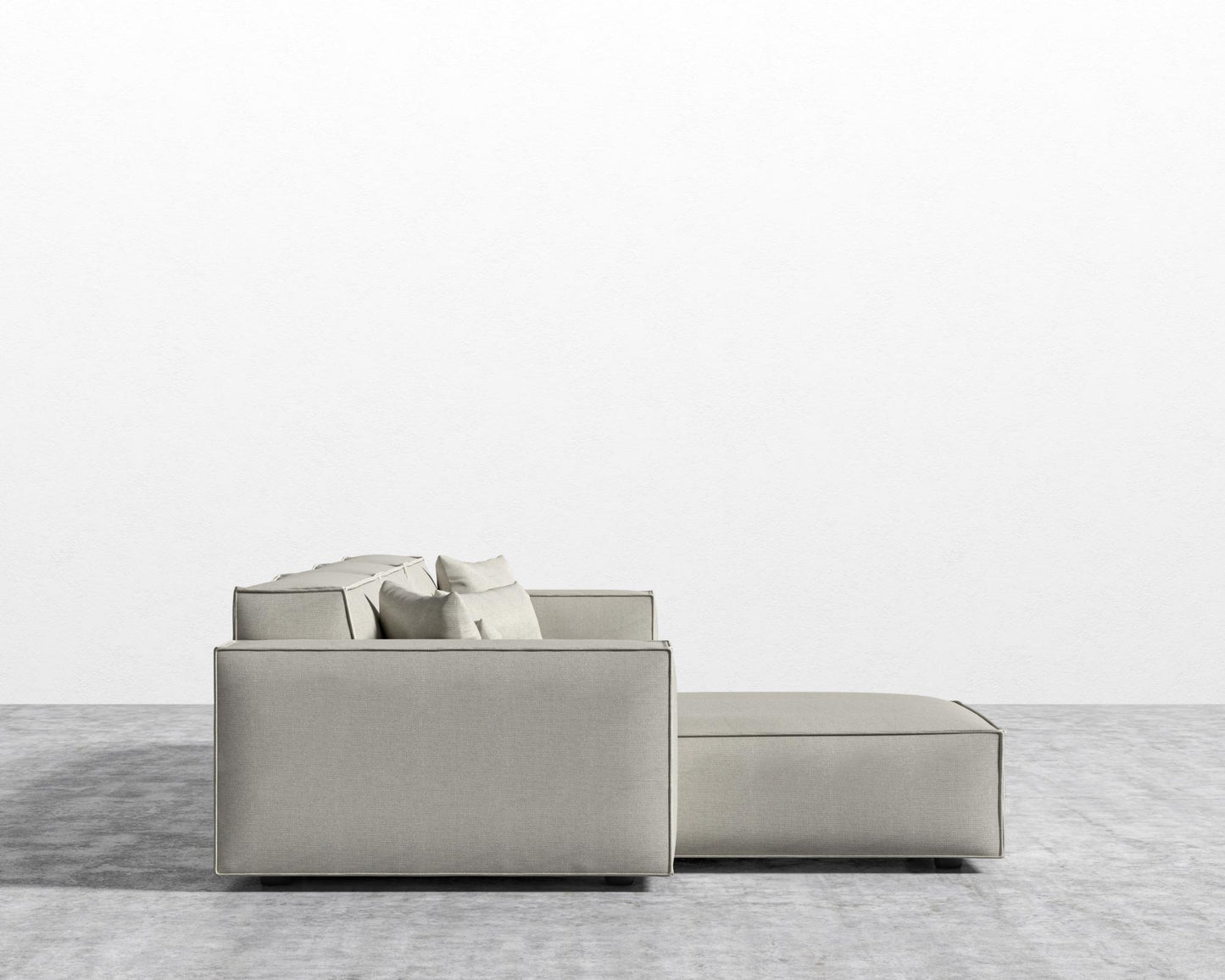 Porter Sectional - Plush Weave - Oyster