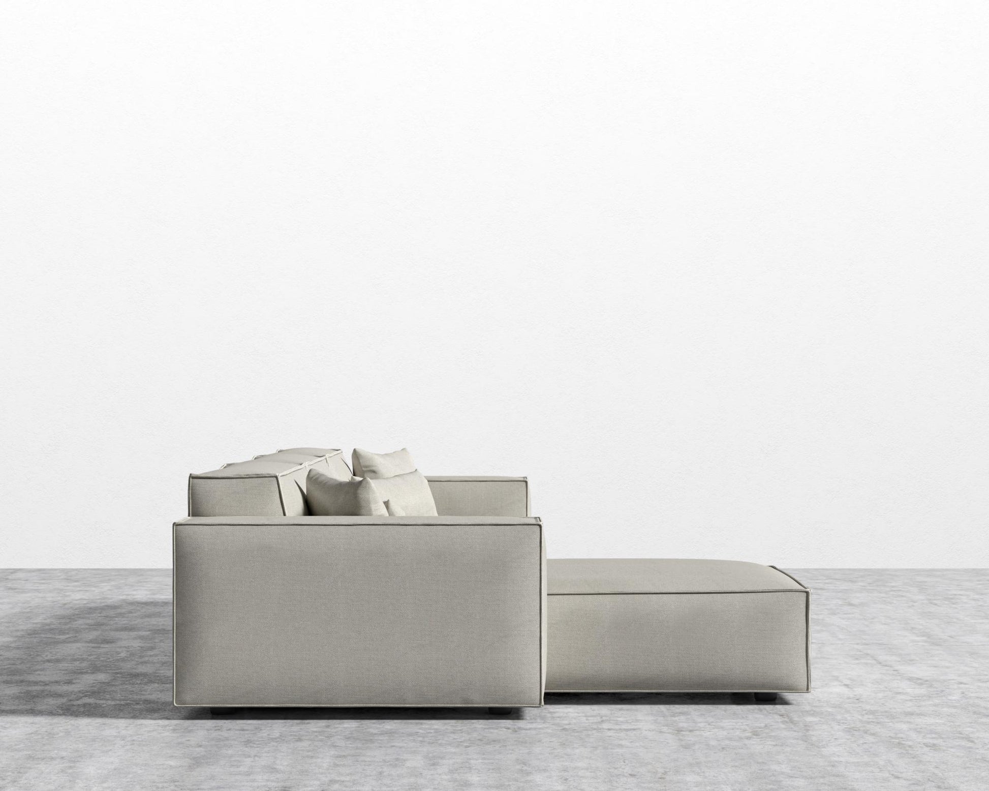 Porter Sectional - Plush Weave - Oyster