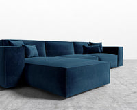 Porter Sectional - Plush Velvet - Cobalt