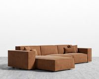 Porter Sectional - Vegan Venice Suede - Cider