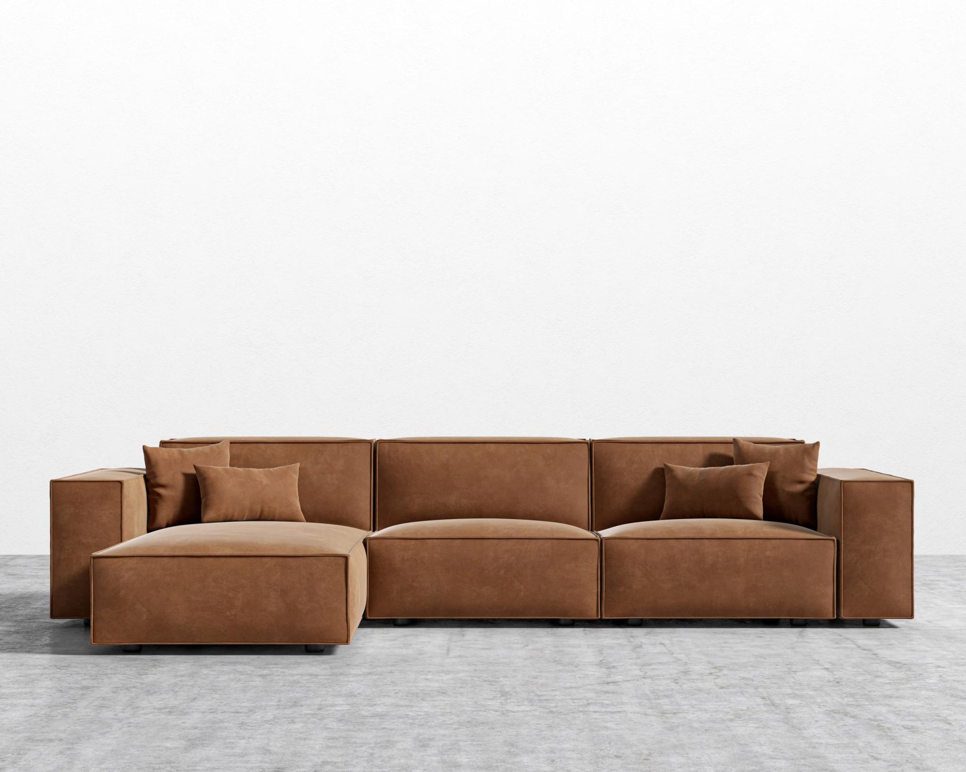 Porter Sectional - Vegan Venice Suede - Cider