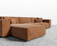 Porter Sectional - Vegan Venice Suede - Cider