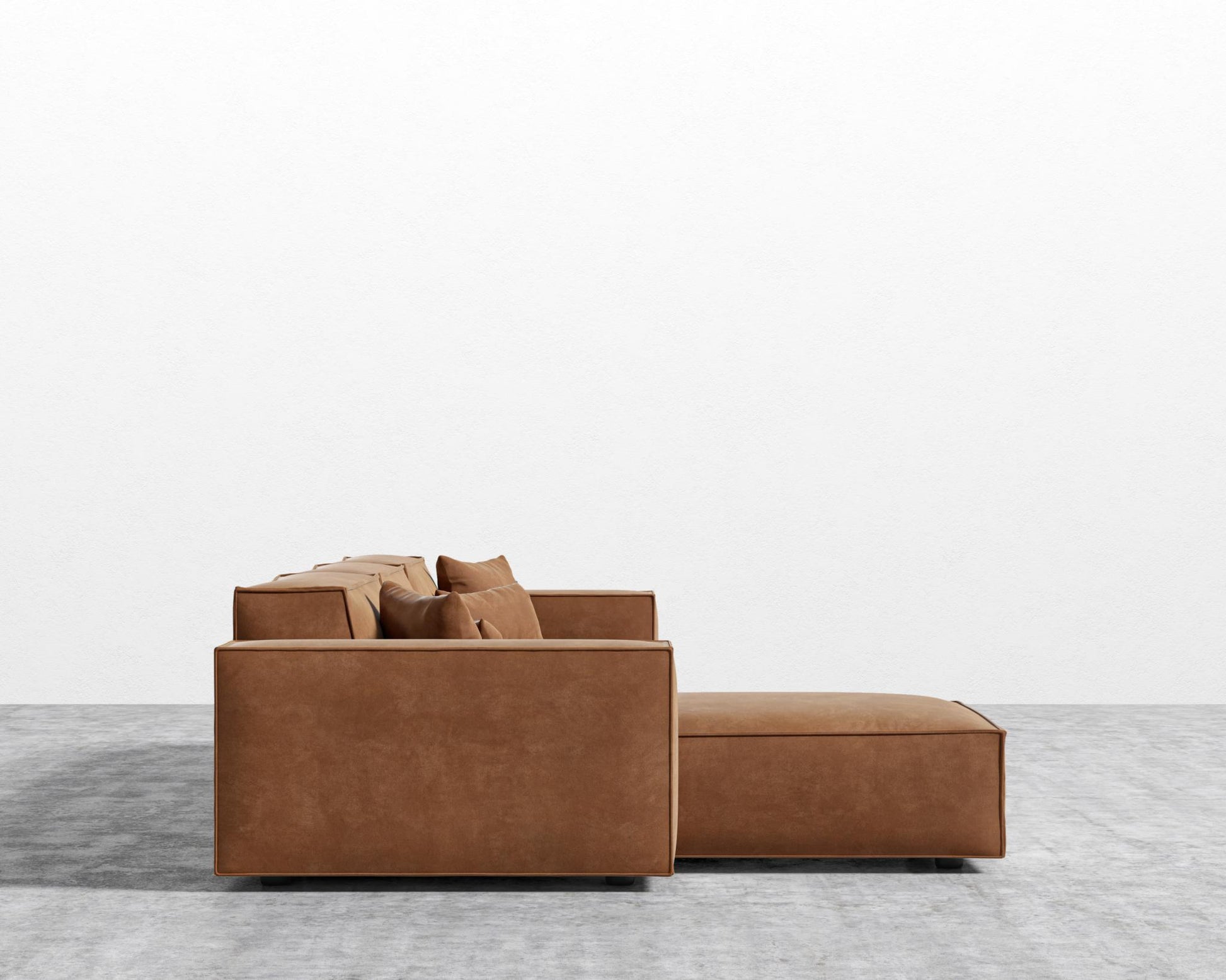 Porter Sectional - Vegan Venice Suede - Cider