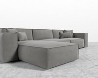 Porter Sectional - Vegan Venice Suede - Strato