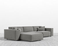 Porter Sectional - Vegan Venice Suede - Strato