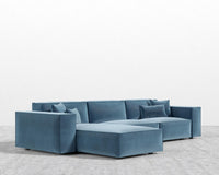 Porter Sectional - Plush Velvet - Solstice