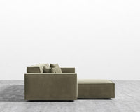 Porter Sectional - Plush Velvet - Olive Green