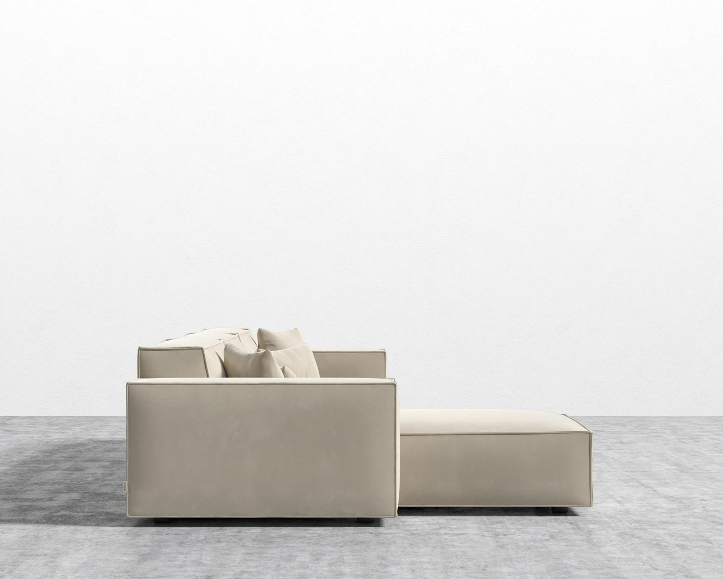 Porter Sectional - Plush Velvet - Warm Taupe