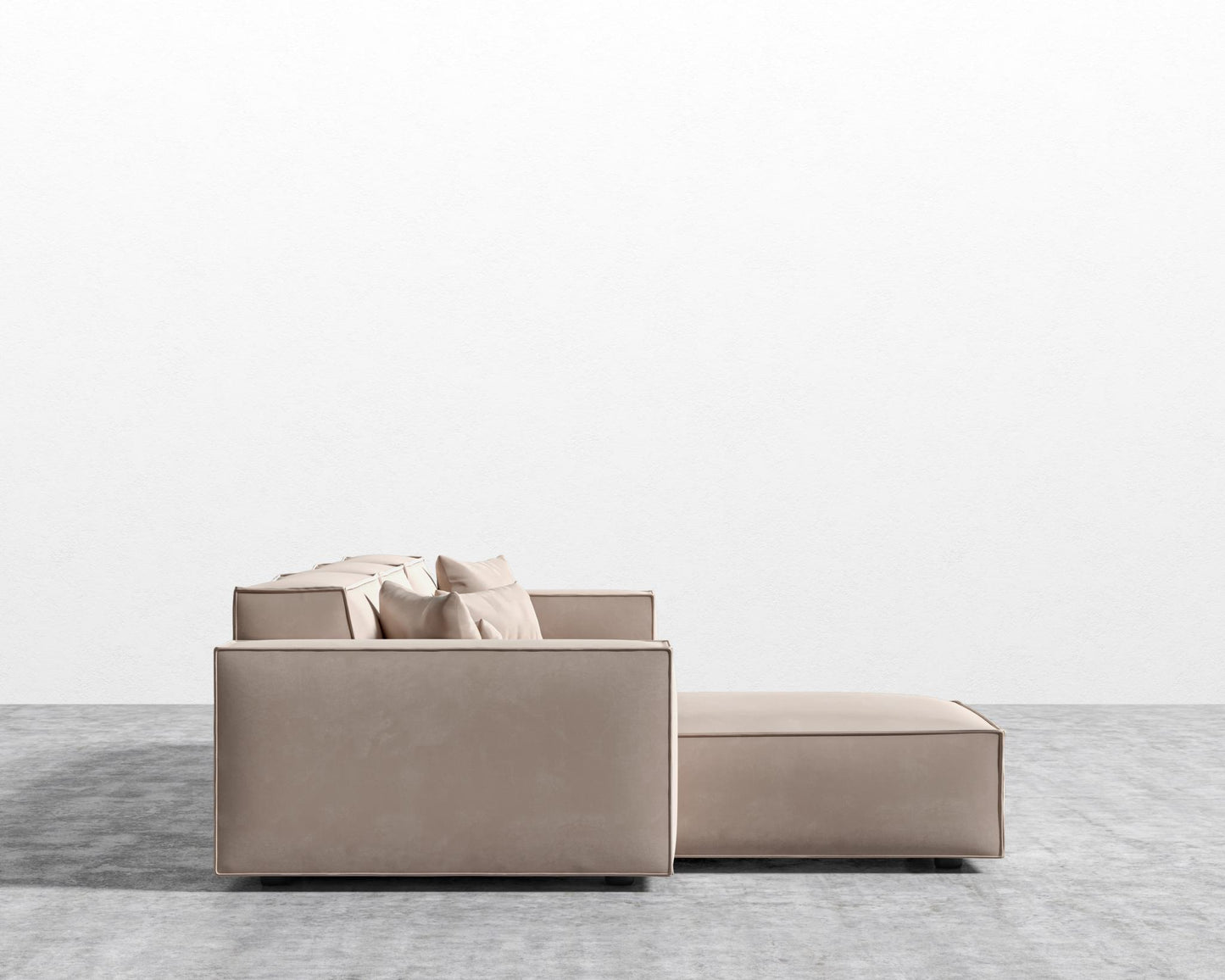 Porter Sectional - Plush Velvet - Blush