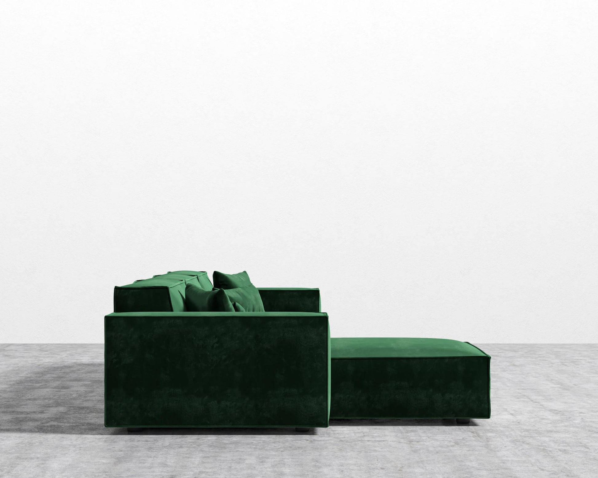 Porter Sectional - Plush Velvet - Moss