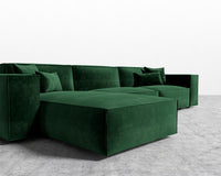 Porter Sectional - Plush Velvet - Moss