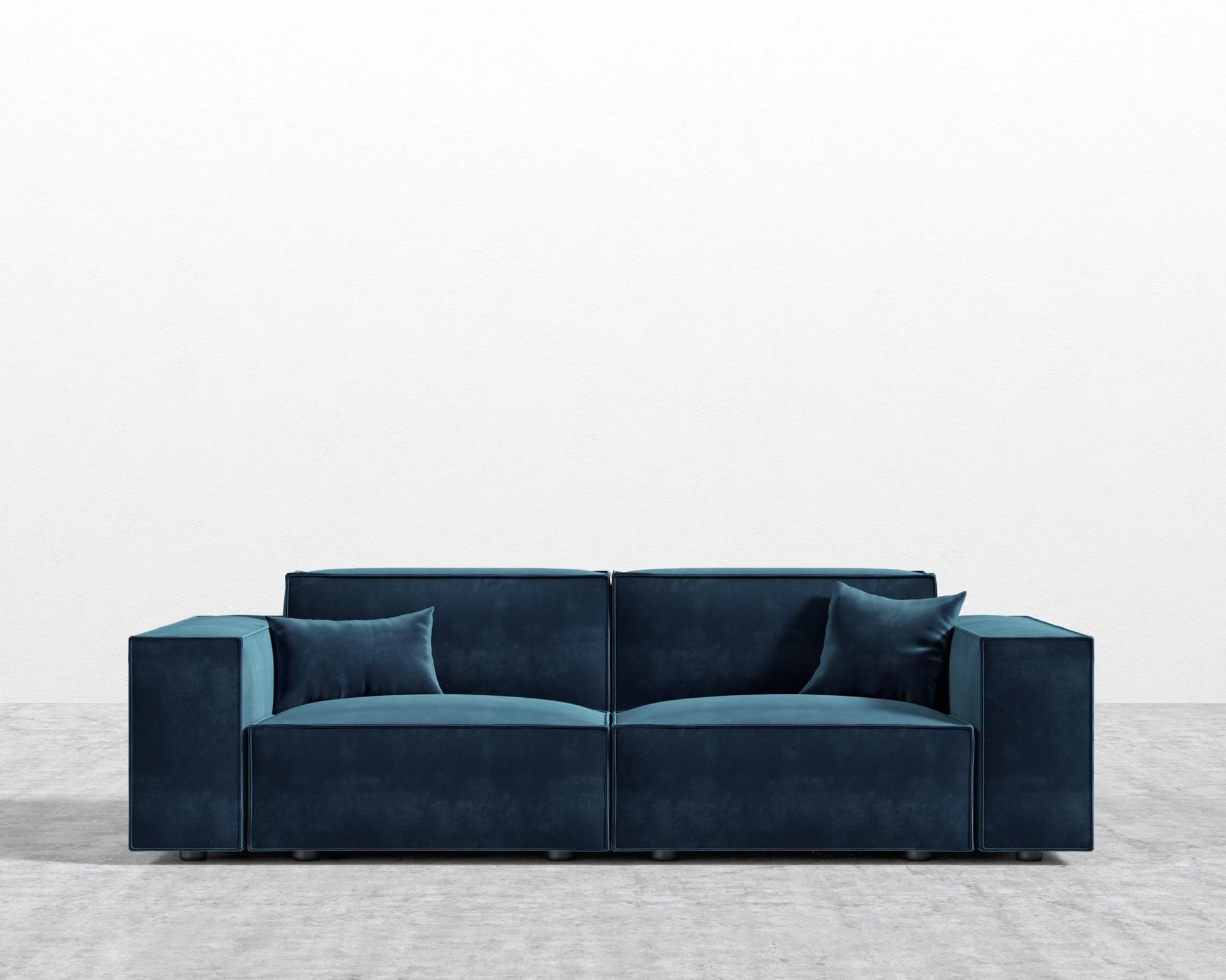 Porter Sofa - Leuven Linen - Cobalt
