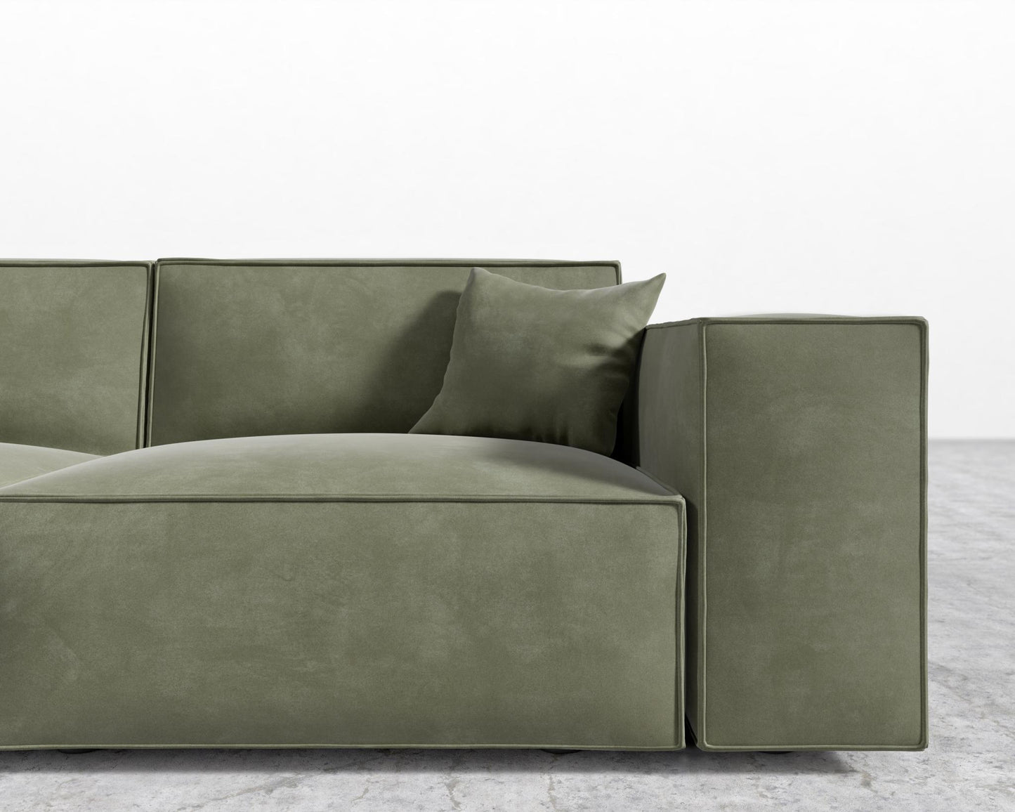 Porter Sofa - Venice Vegan Suede - Sage