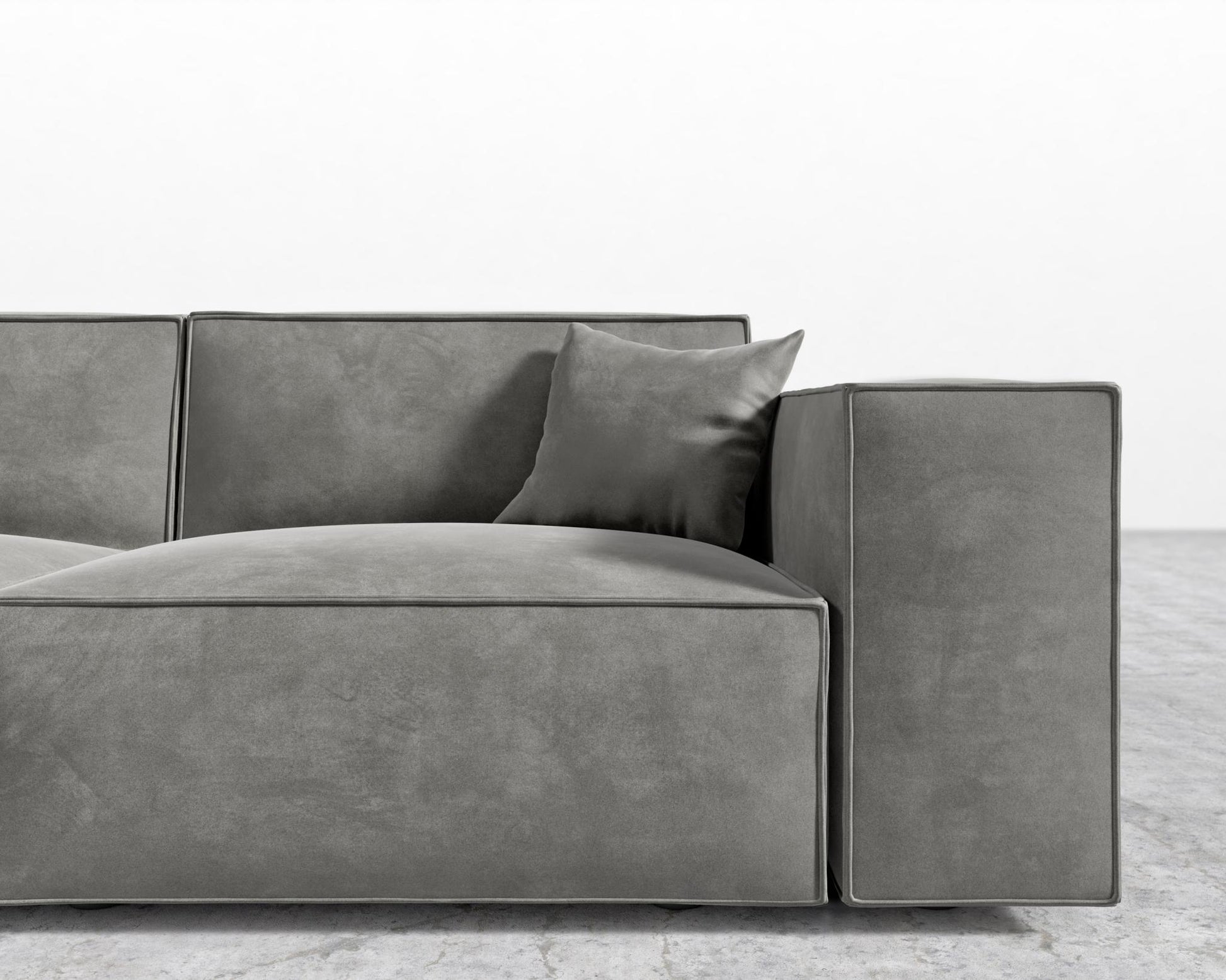 Porter Sofa - Venice Vegan Suede - Strato