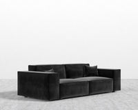 Porter Sofa - Plush Velvet - Black