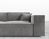 Porter Sofa - Plush Velvet - Glacier Grey