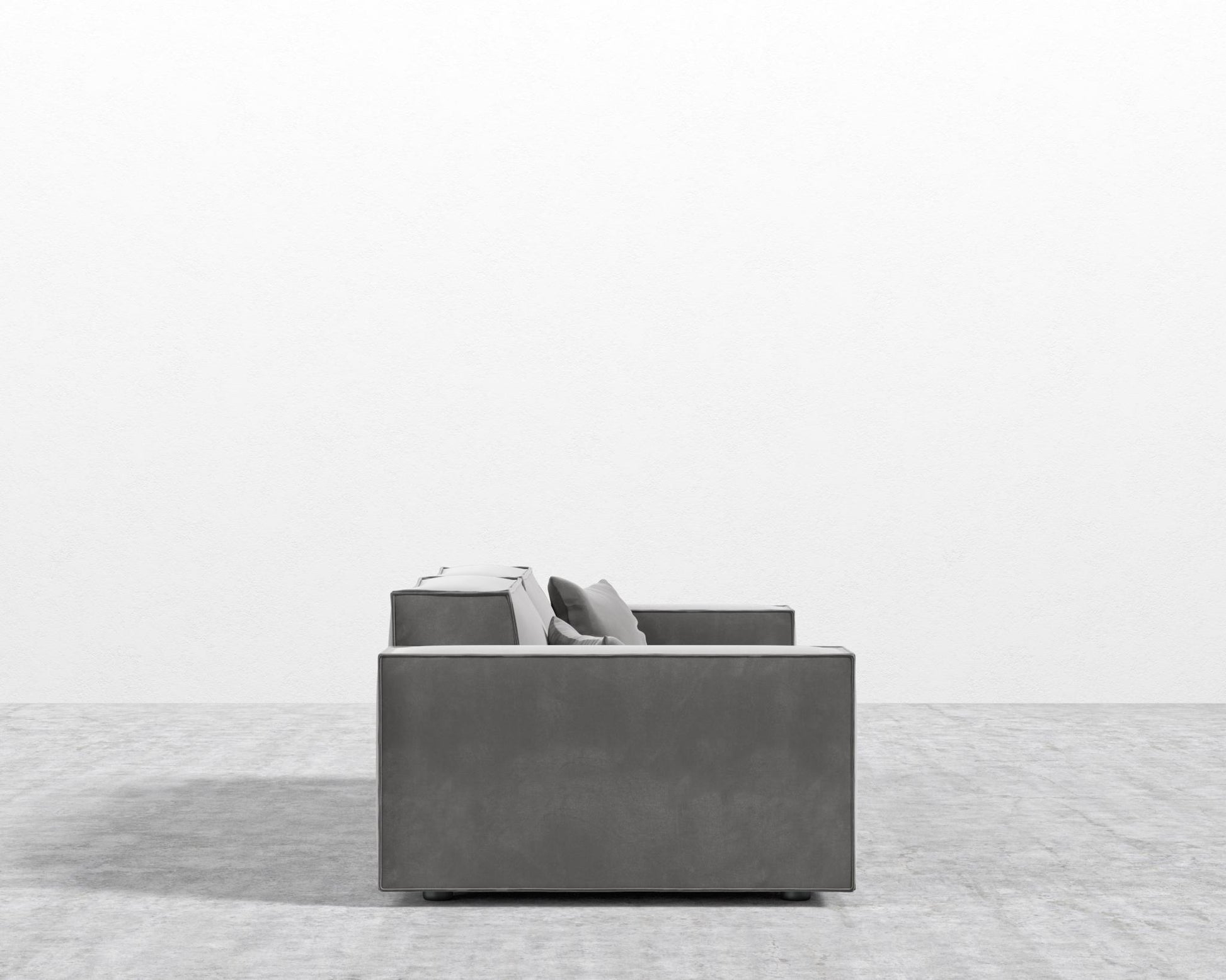 Porter Sofa - Plush Velvet - Glacier Grey