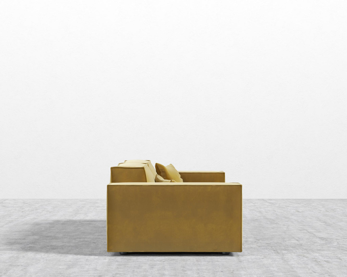 Porter Sofa - Plush Velvet - Golden Beryl