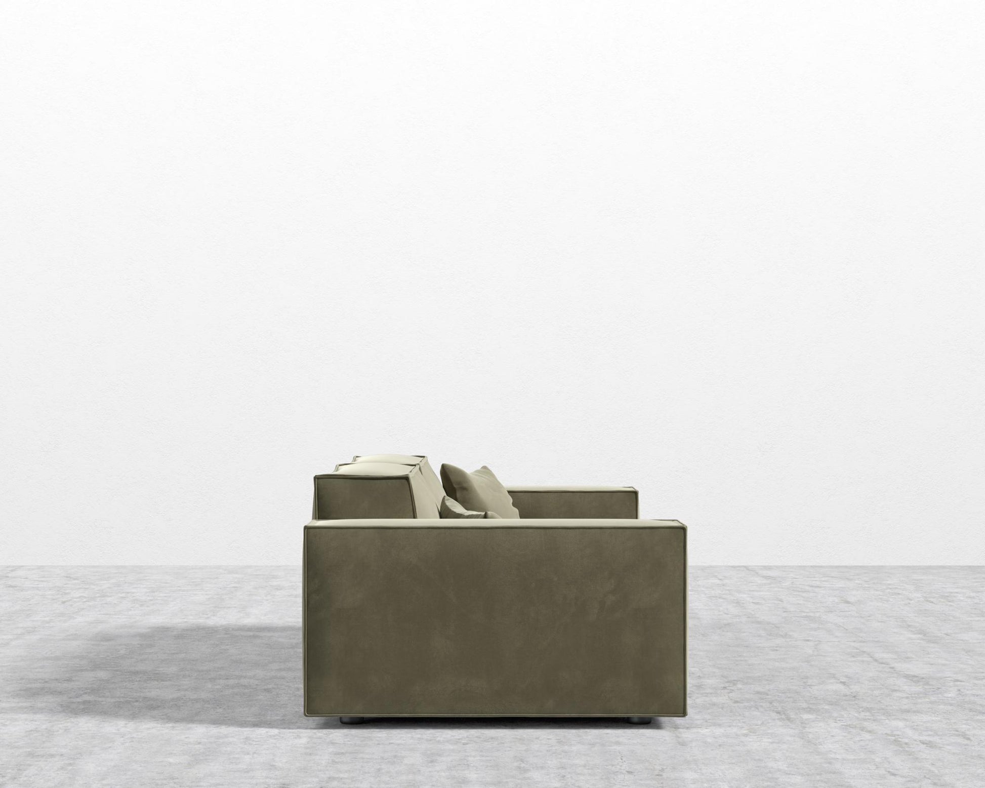 Porter Sofa - Plush Velvet - Olive Green