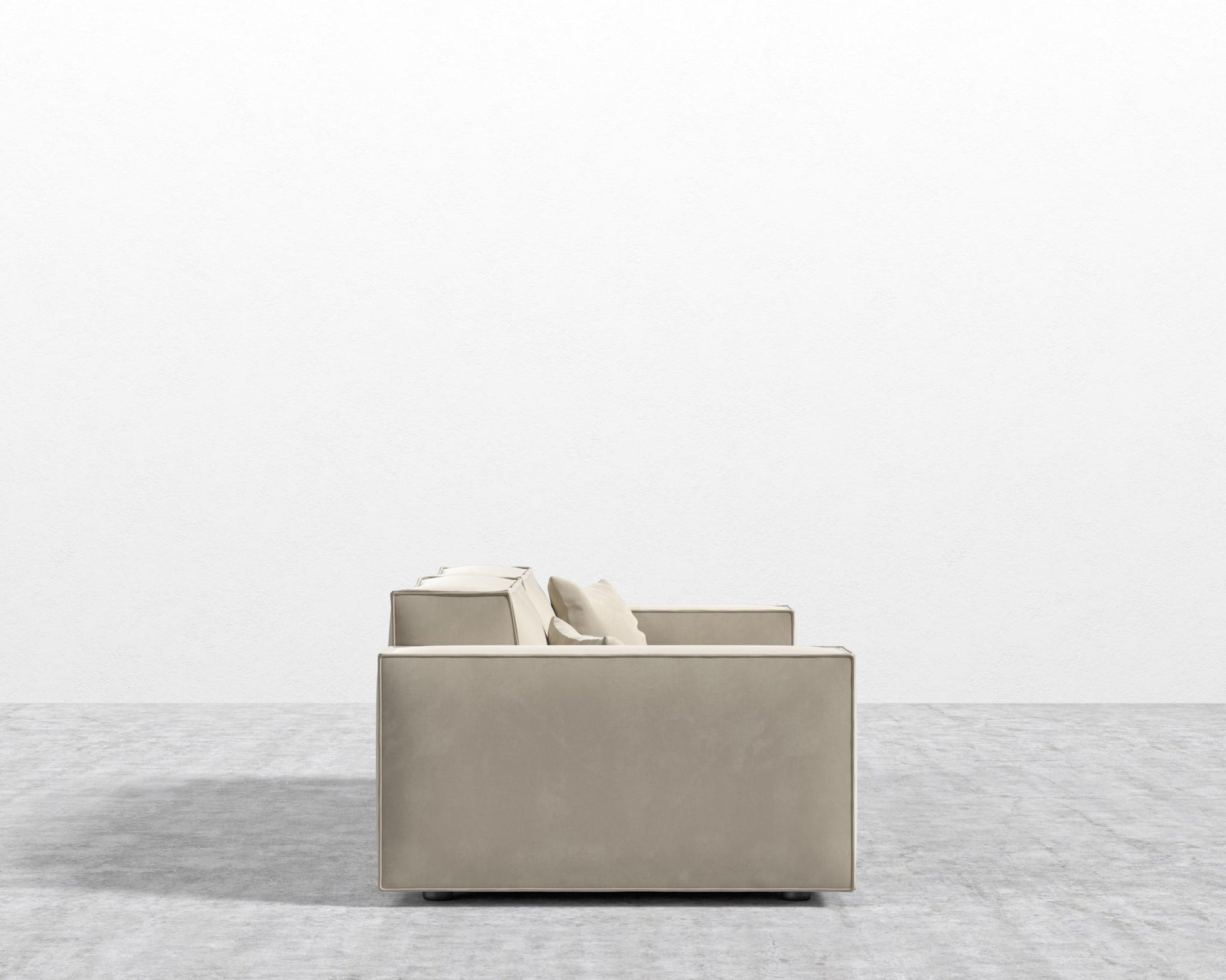 Porter Sofa - Plush Velvet - Warm Taupe 