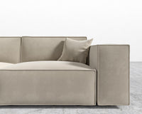 Porter Sofa - Plush Velvet - Warm Taupe 
