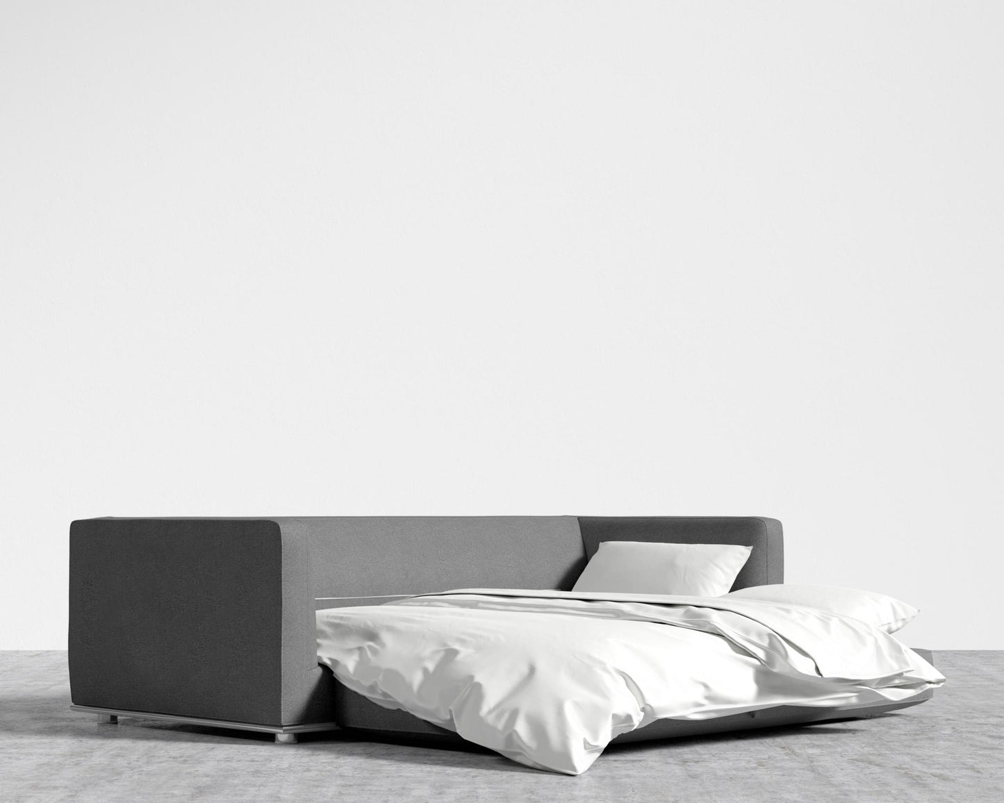 Milo Sleeper Sofa 88 - Plush Weave - Fin