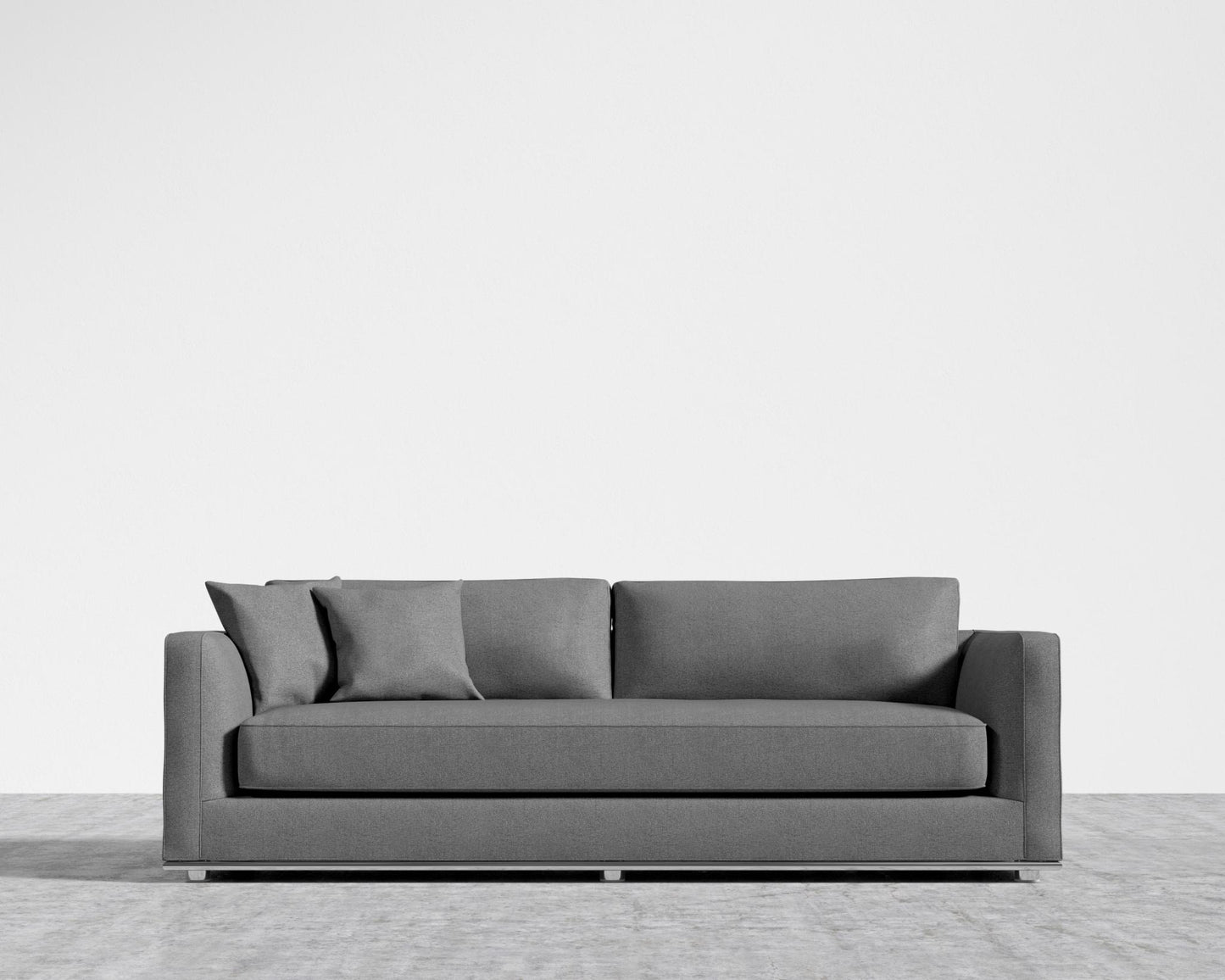 Milo Sleeper Sofa 88 - Plush Weave - Fin