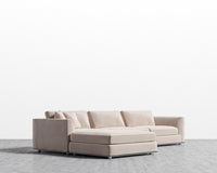 Milo Sectional - Plush Velvet - Blush