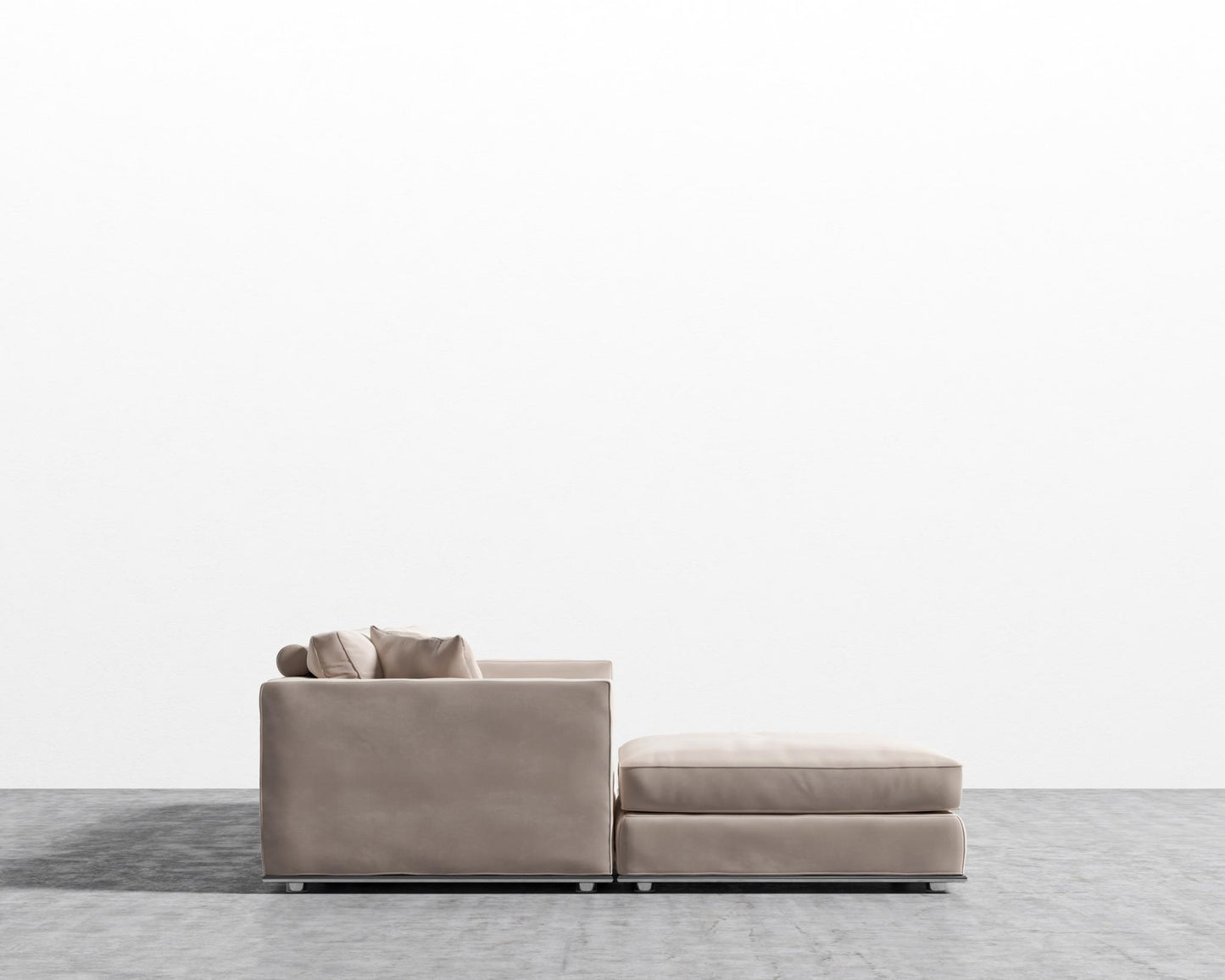 Milo Sectional - Plush Velvet - Blush