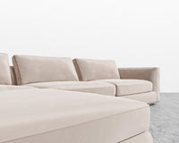 Milo Sectional - Plush Velvet - Blush